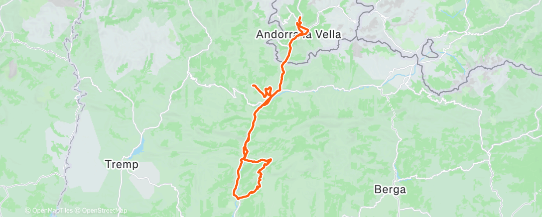 Map of the activity, Escàs,  La Massana, Andorra 🇦🇩