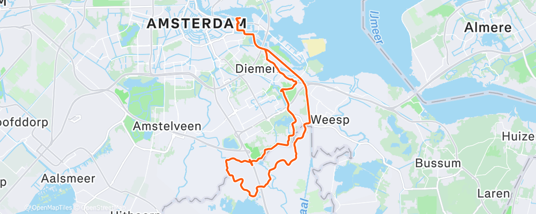 Map of the activity, Lekkere kou rond Abcoude