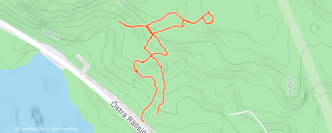 Map of the activity, Morning Hike