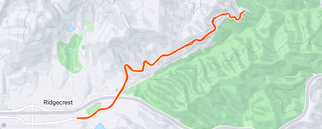 Map of the activity, Morning Run