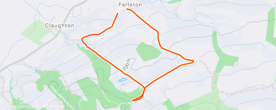 Map of the activity, Cheeky Quickie