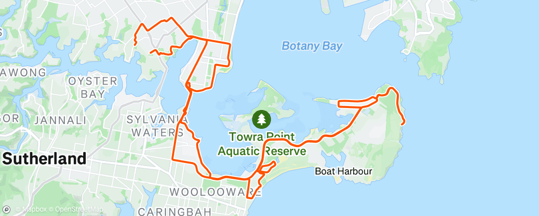 Mapa da atividade, Morning Ride