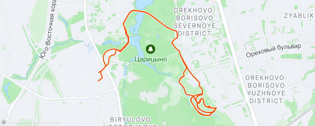Map of the activity, Орехово - лайток