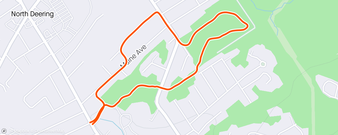 Carte de l'activité Afternoon Run