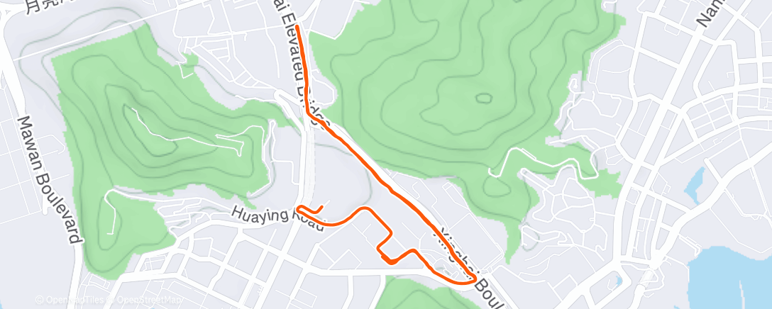 Карта физической активности (午后跑步)