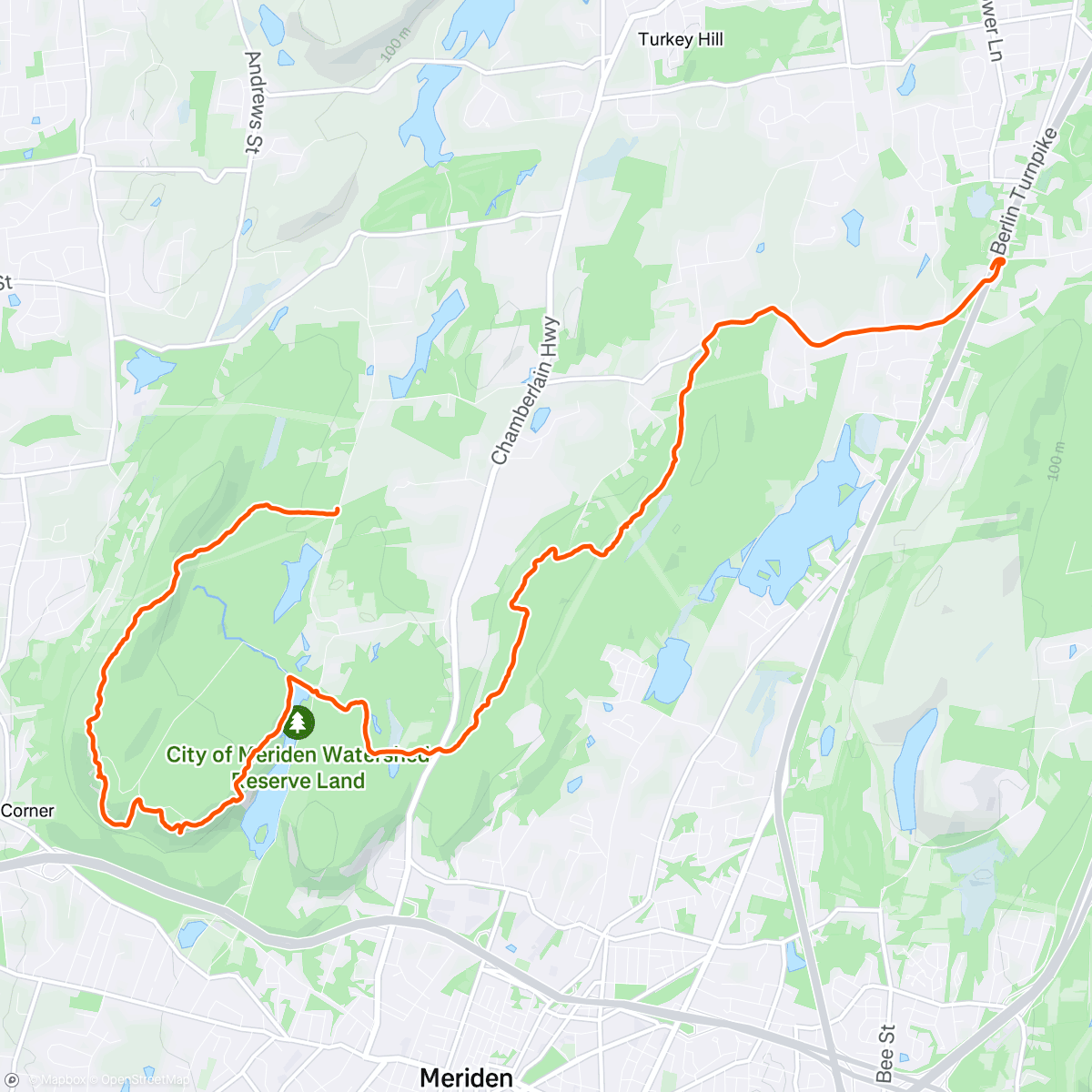 Map of the activity, Ross CUT112 Pacing