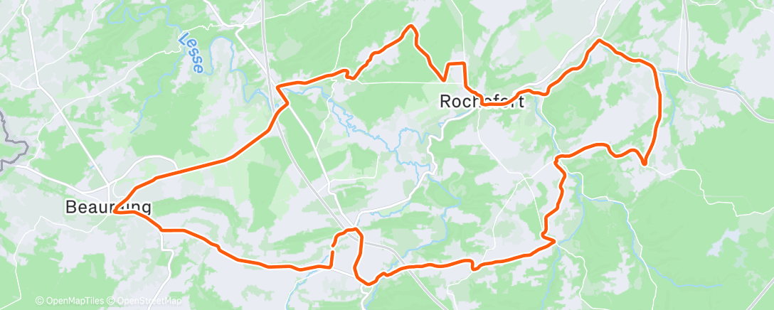 Карта физической активности (Lunch Ride)