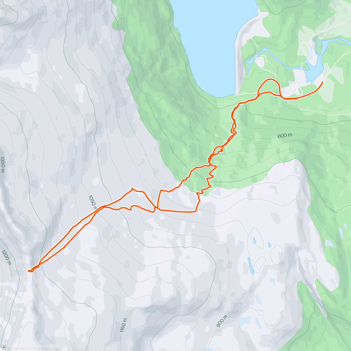 Map of the activity, Nonskar i Jostedalen