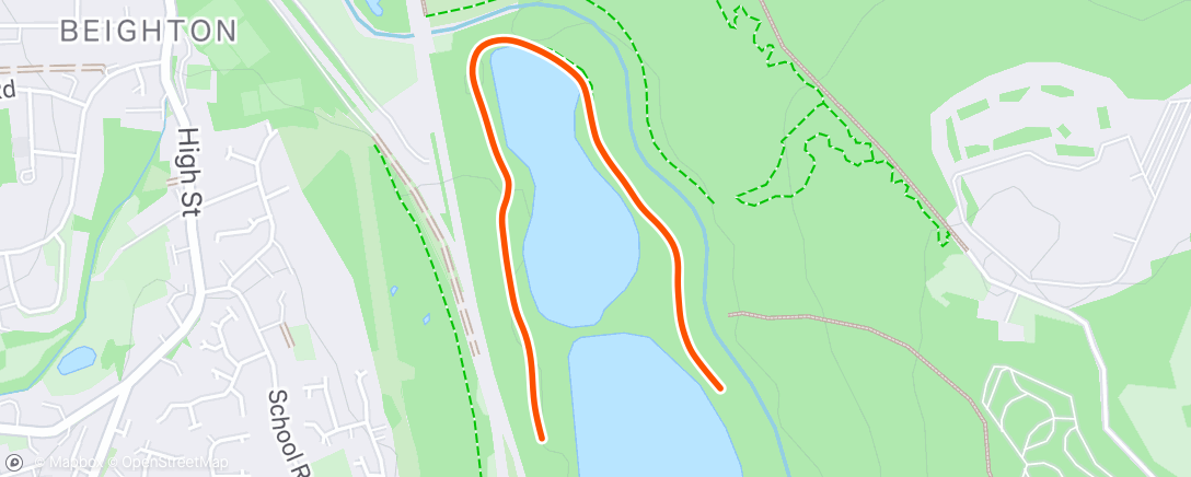 Map of the activity, Morning Run