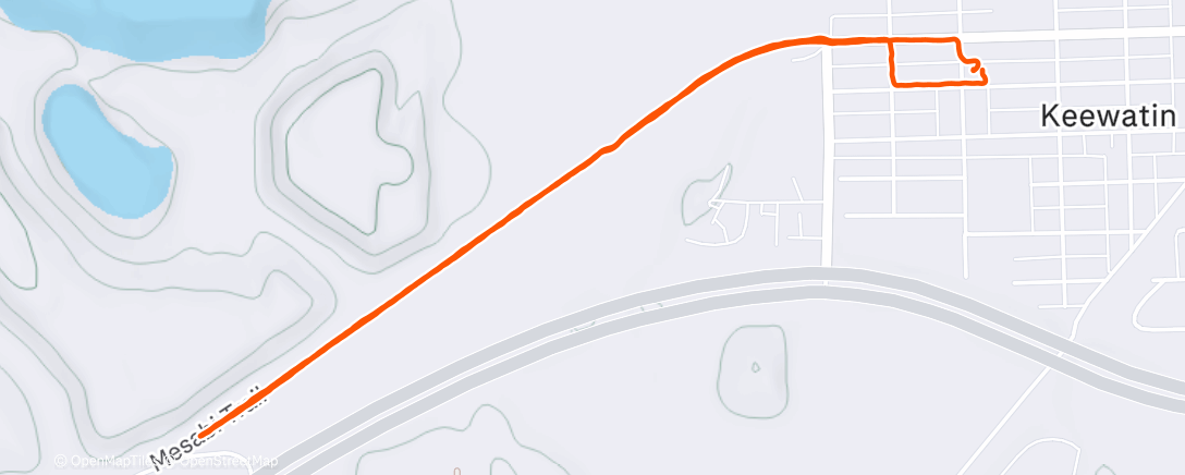 Map of the activity, Morning Walk