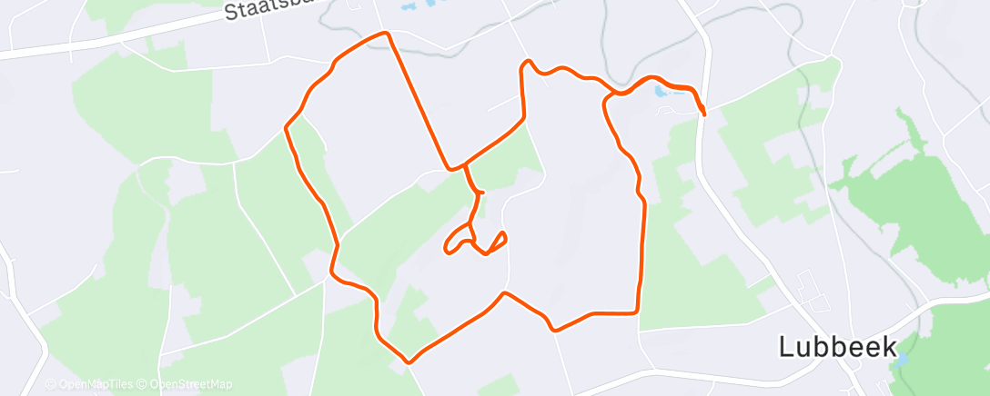 Map of the activity, Middaghike