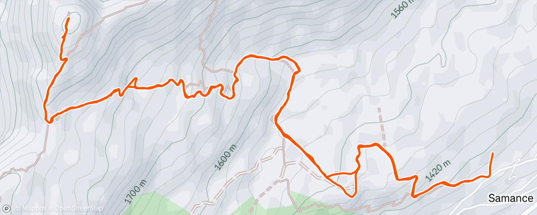 Map of the activity, L’aiguille verte 🏔️