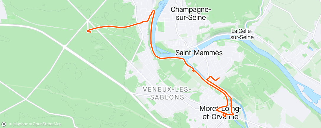 Map of the activity, 🚶‍♂️ Tourisme à Moret-sur-Loing, bords de Seine & un peu Fontainebleau 🏰🌊🌳