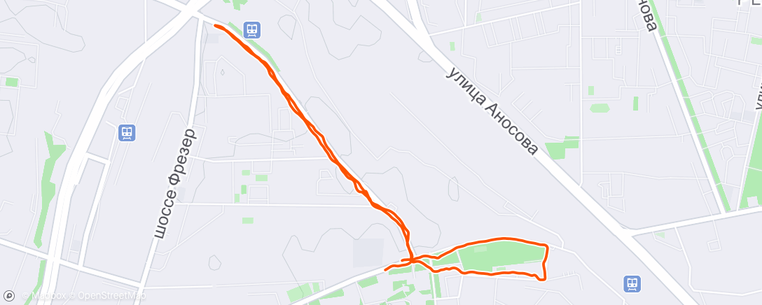 Map of the activity, Morning Run