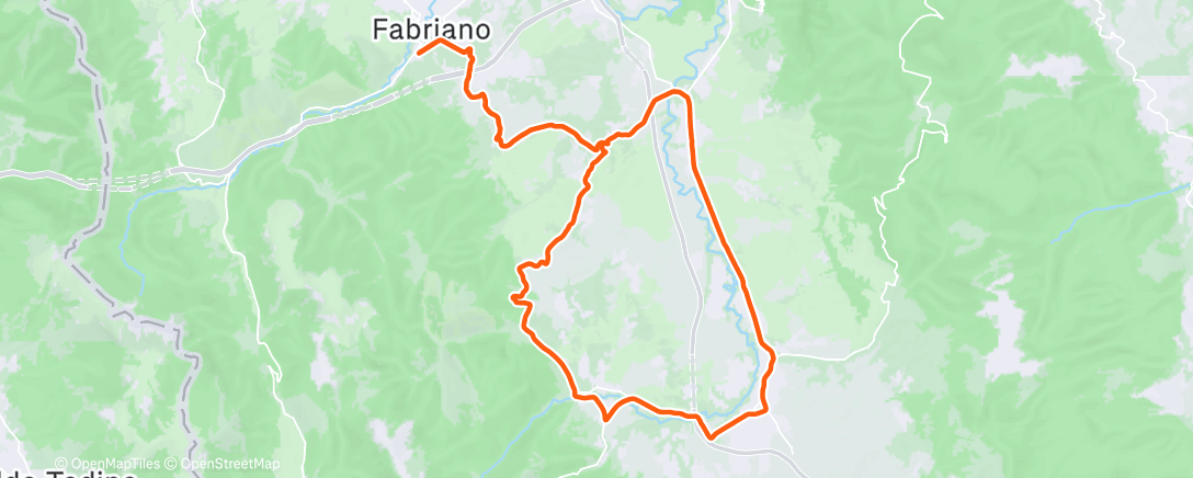 Карта физической активности (Afternoon Ride)