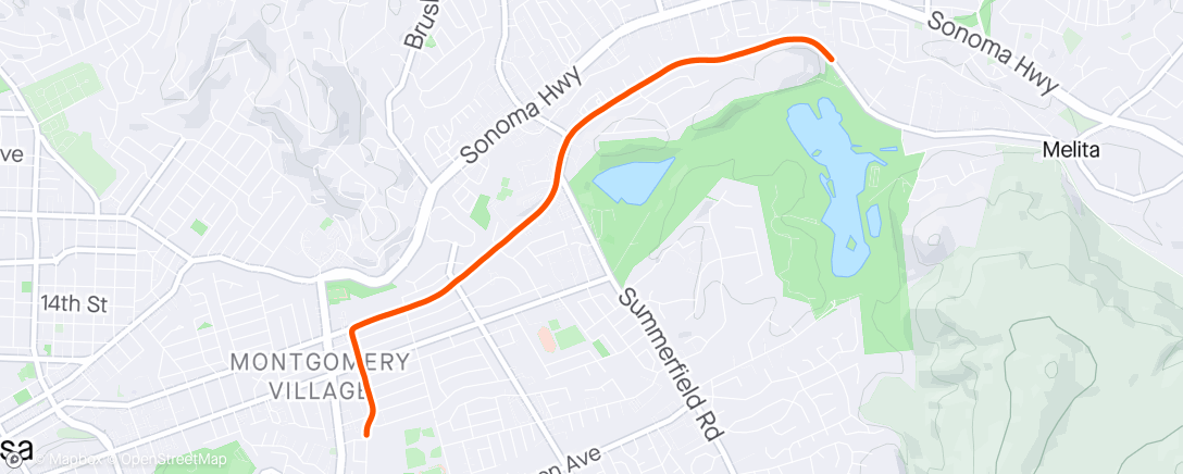 Map of the activity, Bike month so I have to record every commute