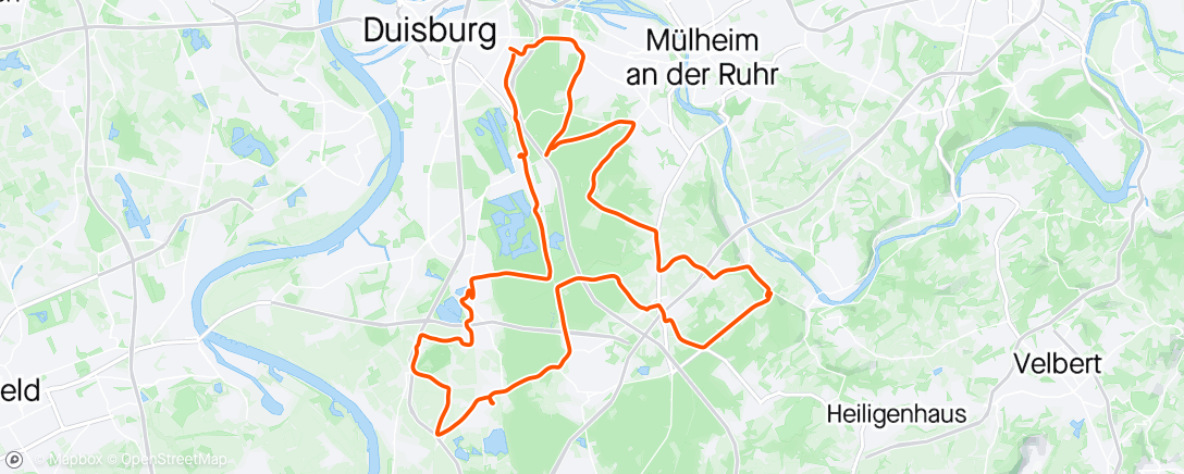 Map of the activity, Gießen in Angermund