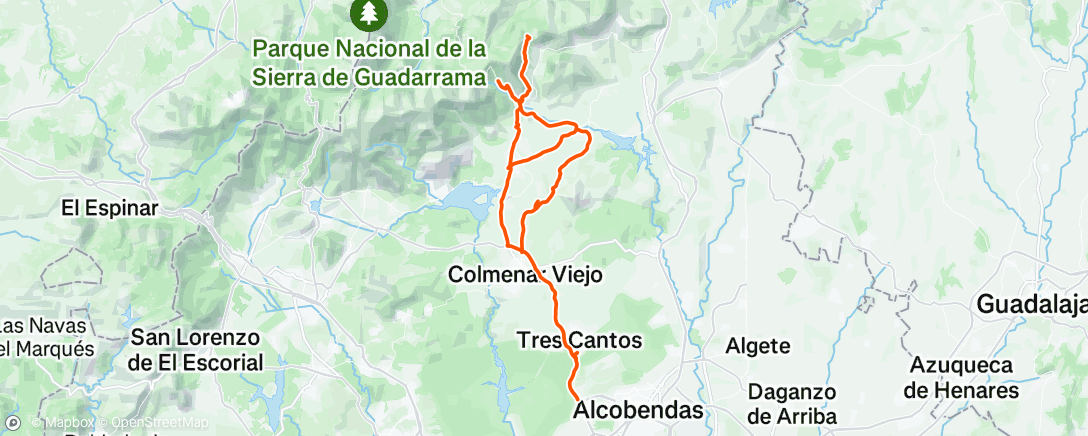 Карта физической активности (Bicicleta por la mañana)