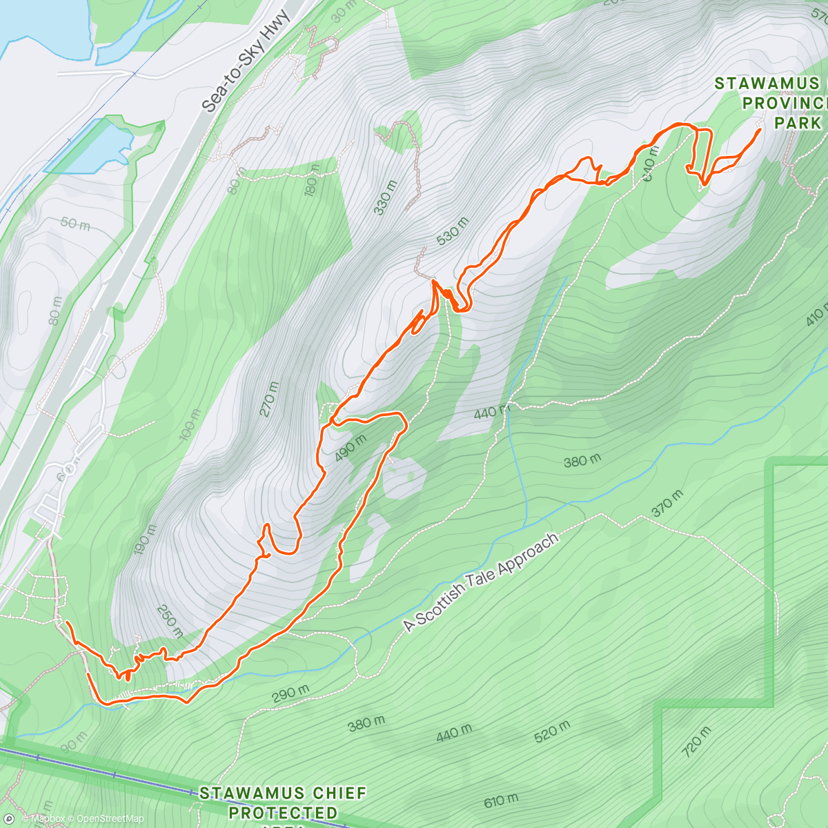 Map of the activity, Granite playground