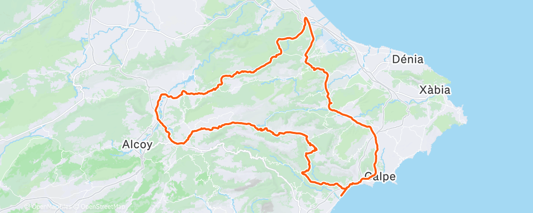 Map of the activity, Morning Ride