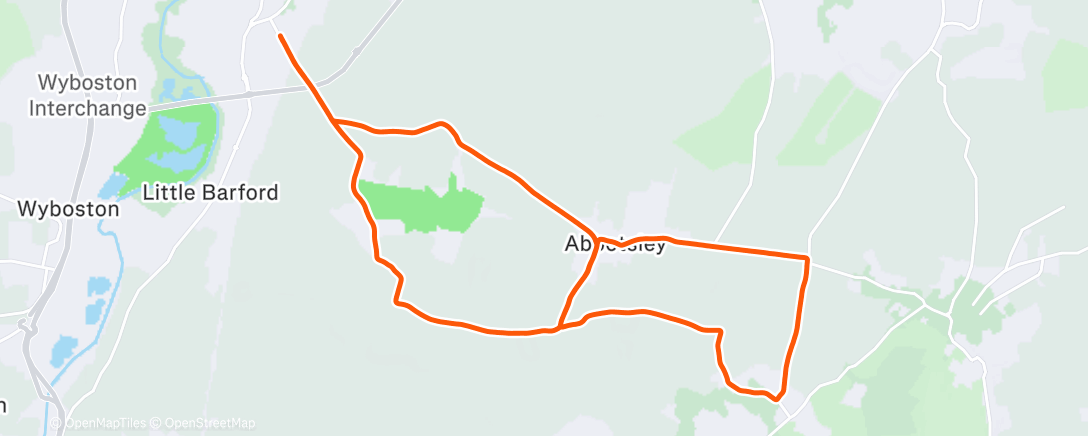 Map of the activity, Country roads, take me home 🏃‍♀️