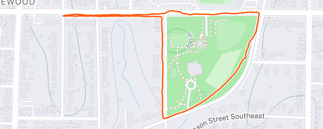 Map of the activity, Morning Walk