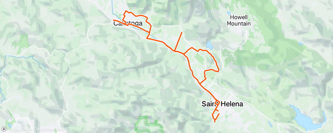 Map of the activity, Funemployment Ride No. 36