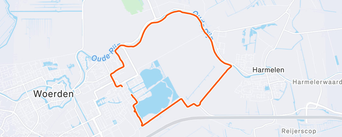 Map of the activity, Namiddagloop