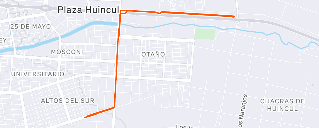 Map of the activity, Cansado del viento del cuadrante Oeste/suroeste