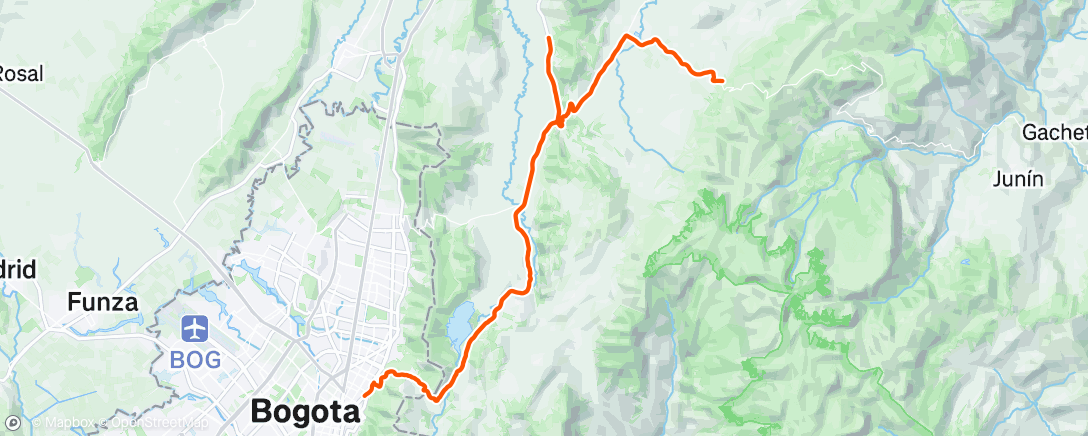 Map of the activity, Morning Ride