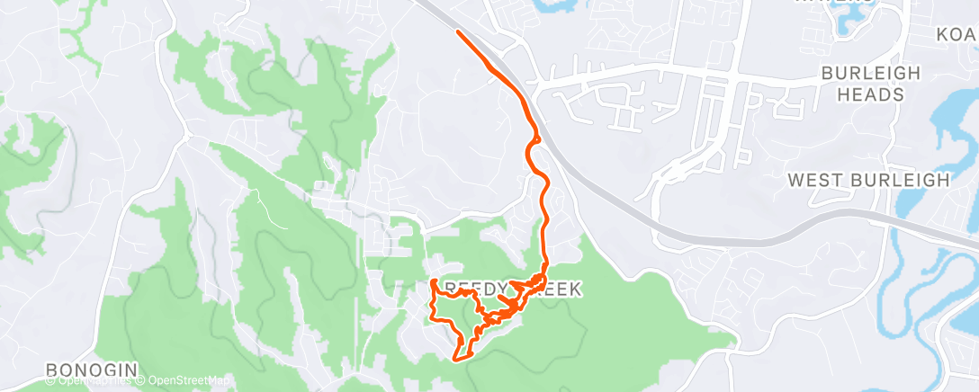 Map of the activity, Morning Ride