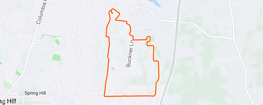 Map of the activity, ROTB 10k