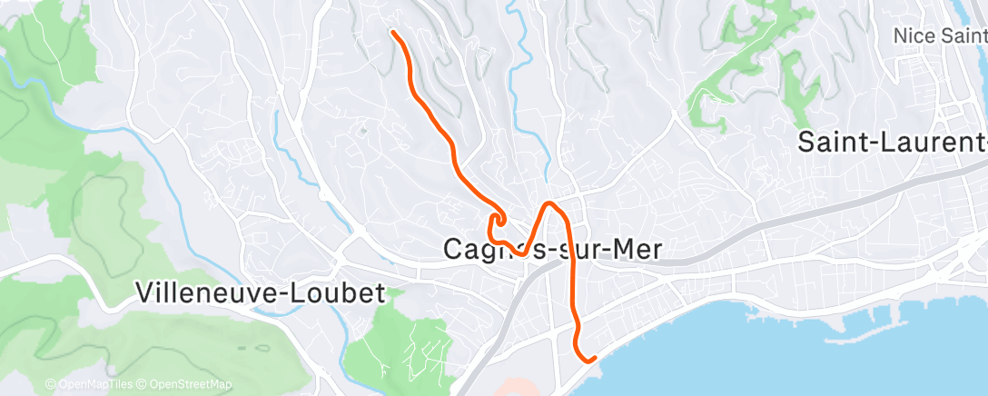 Peta aktivitas, Afternoon Ride