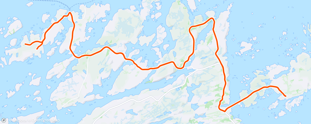 Map of the activity, Snikksnakk tur med pølsa