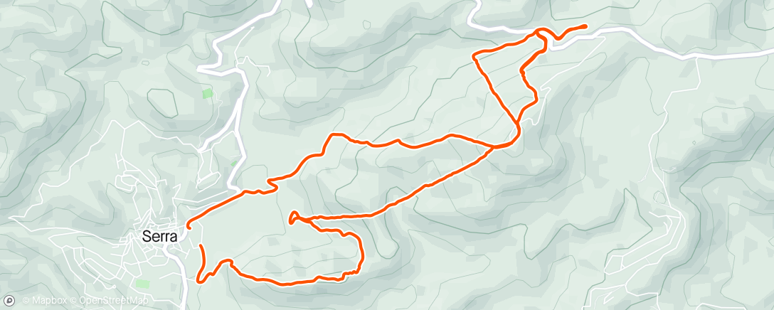 Carte de l'activité Carrera de montaña matutina