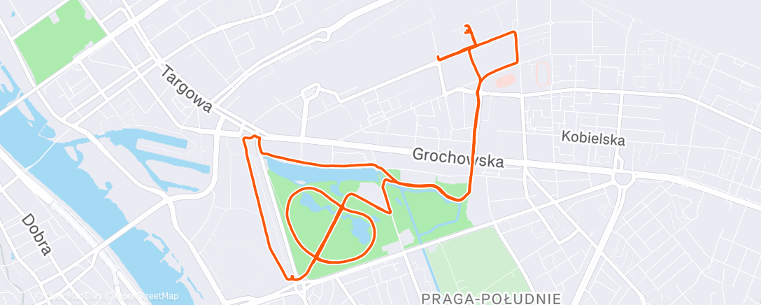 Map of the activity, Morning Run