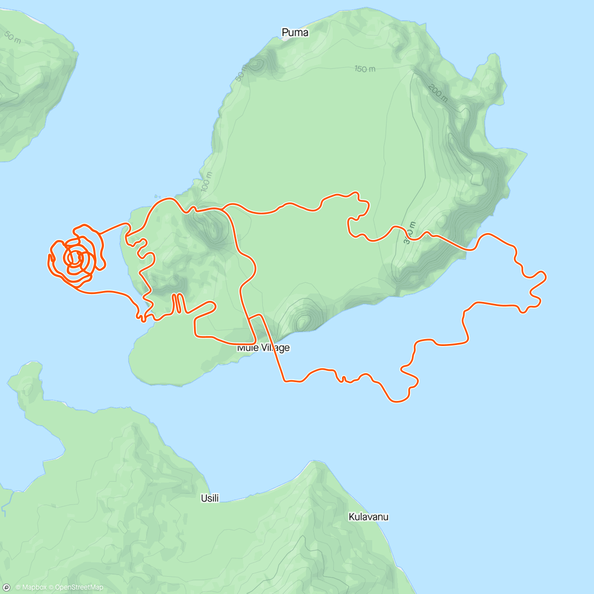 Mapa da atividade, Zwift - Steve Comley (RVT)'s Meetup on Spiral into the Volcano in Watopia