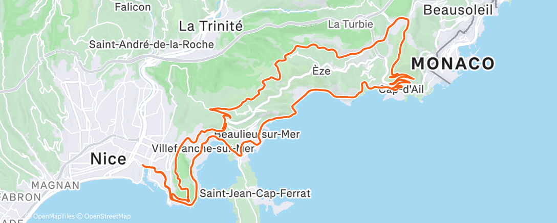 Peta aktivitas, Morning Ride