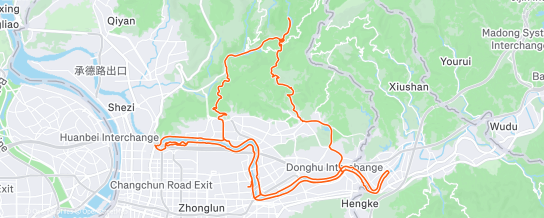 Map of the activity, 晨間騎乘
