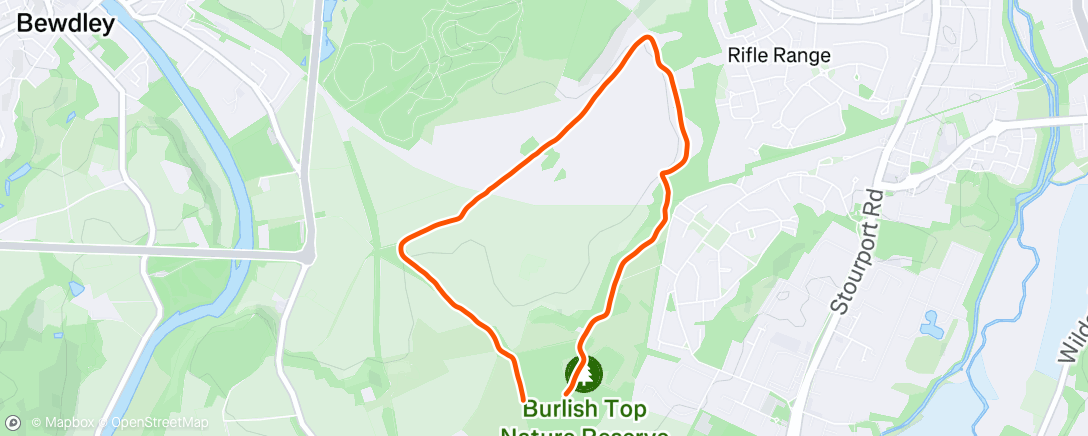 Map of the activity, Afternoon Dog Walk 🐶