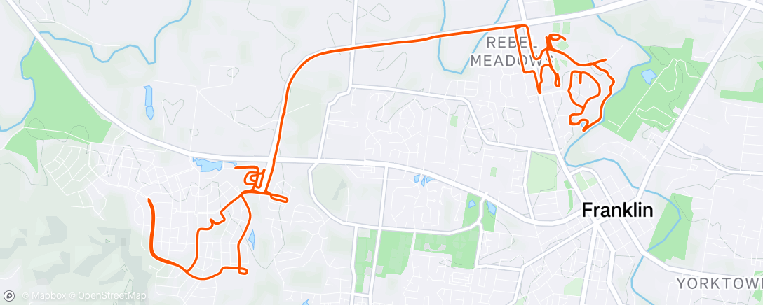 Map of the activity, Afternoon Ride