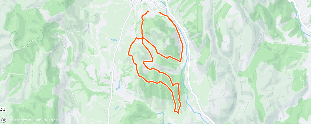 Map of the activity, Trail dans l'après-midi