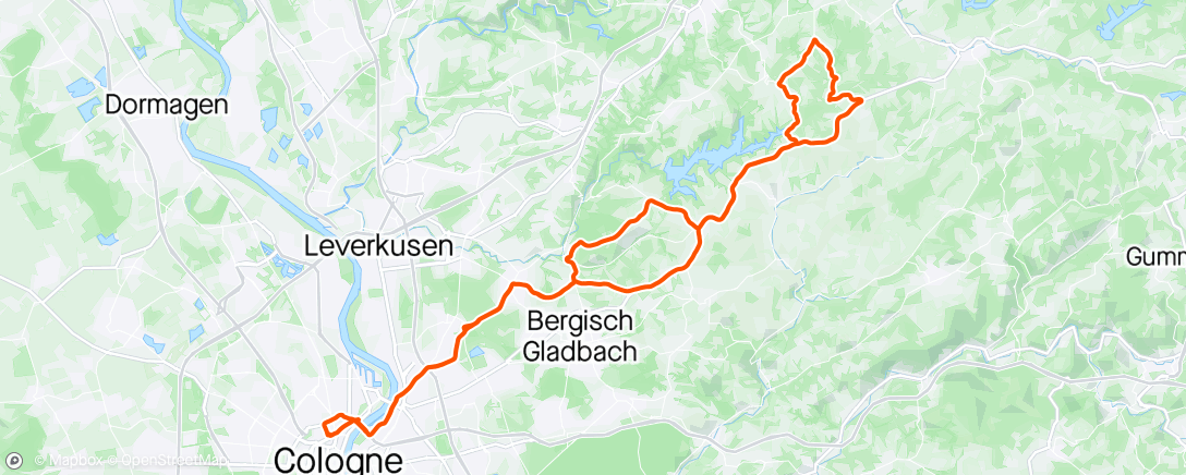 Carte de l'activité Radfahren