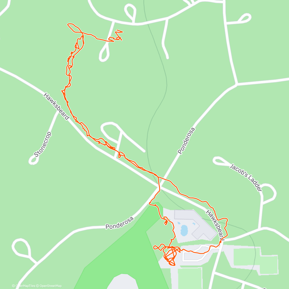 Map of the activity, Christmas Get-Kid-Energy-Out Walk