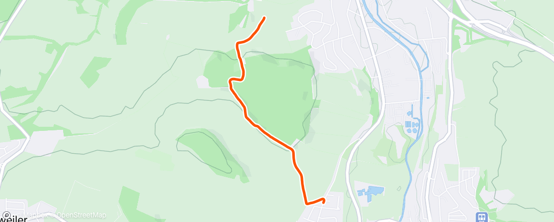 Map of the activity, Wanderung am Nachmittag