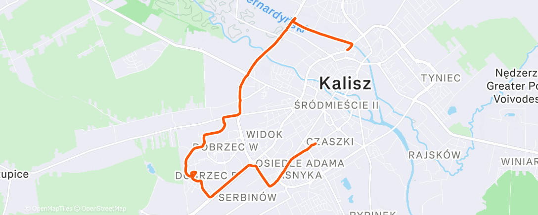 Map of the activity, Afternoon Gravel Ride