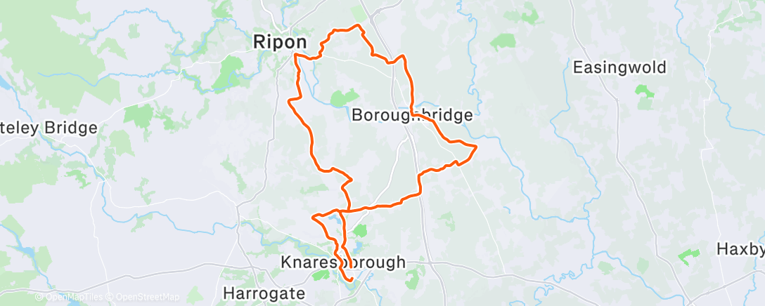 Map of the activity, Morning Ride