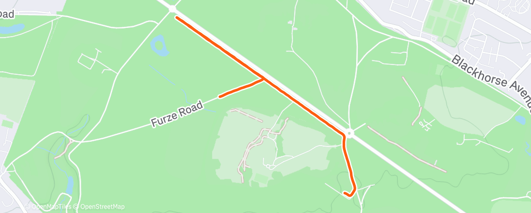 Map of the activity, Morning Run