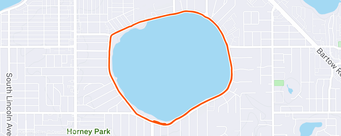 Map of the activity, Morning Run