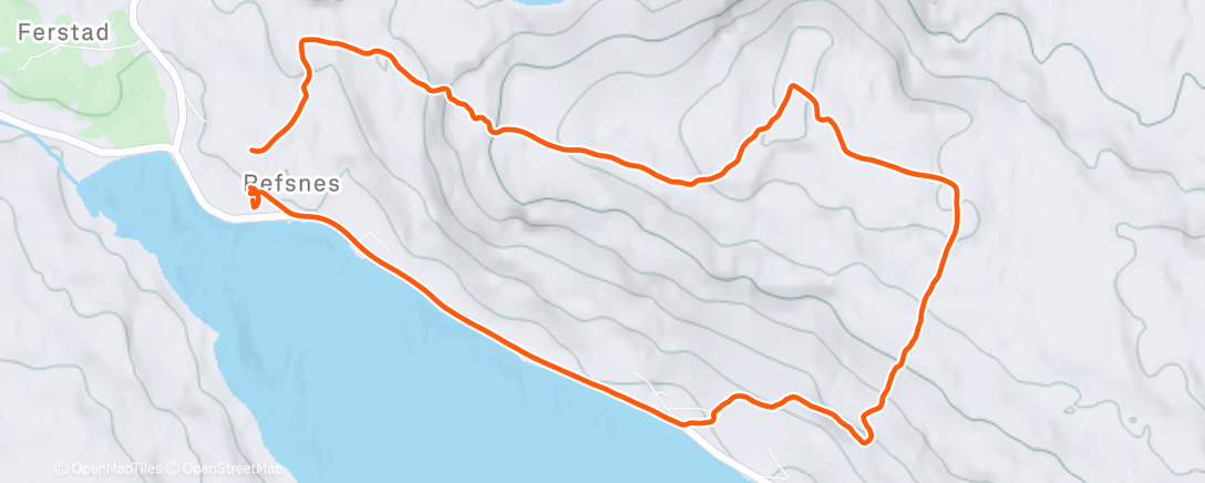 Map of the activity, Lunch Hike